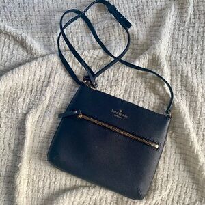 Kate Spade Black and Gold Zip Pouch